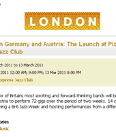 Brit Jazz Week - Visit London online - February 2011